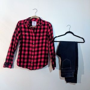 SO Perfect Plaid Flannel sz Large